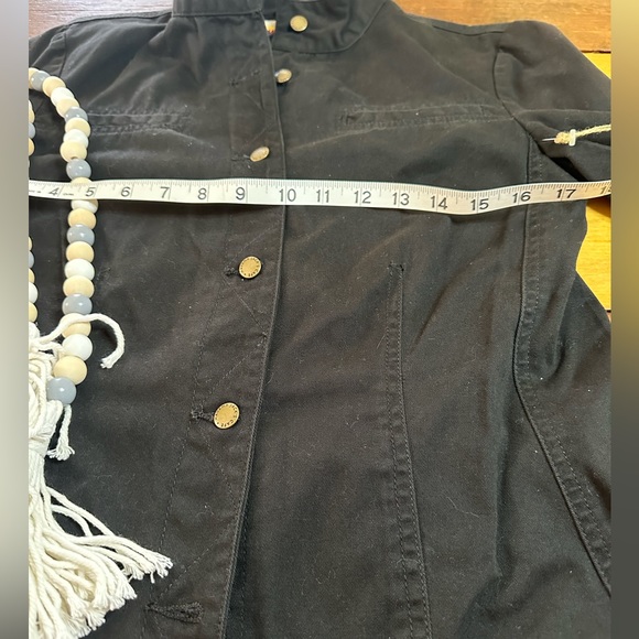 Vintage Havana Jack’s Cafe Women’s Size Small Black Cotton Button Up Jacket NWT - Picture 3 of 7